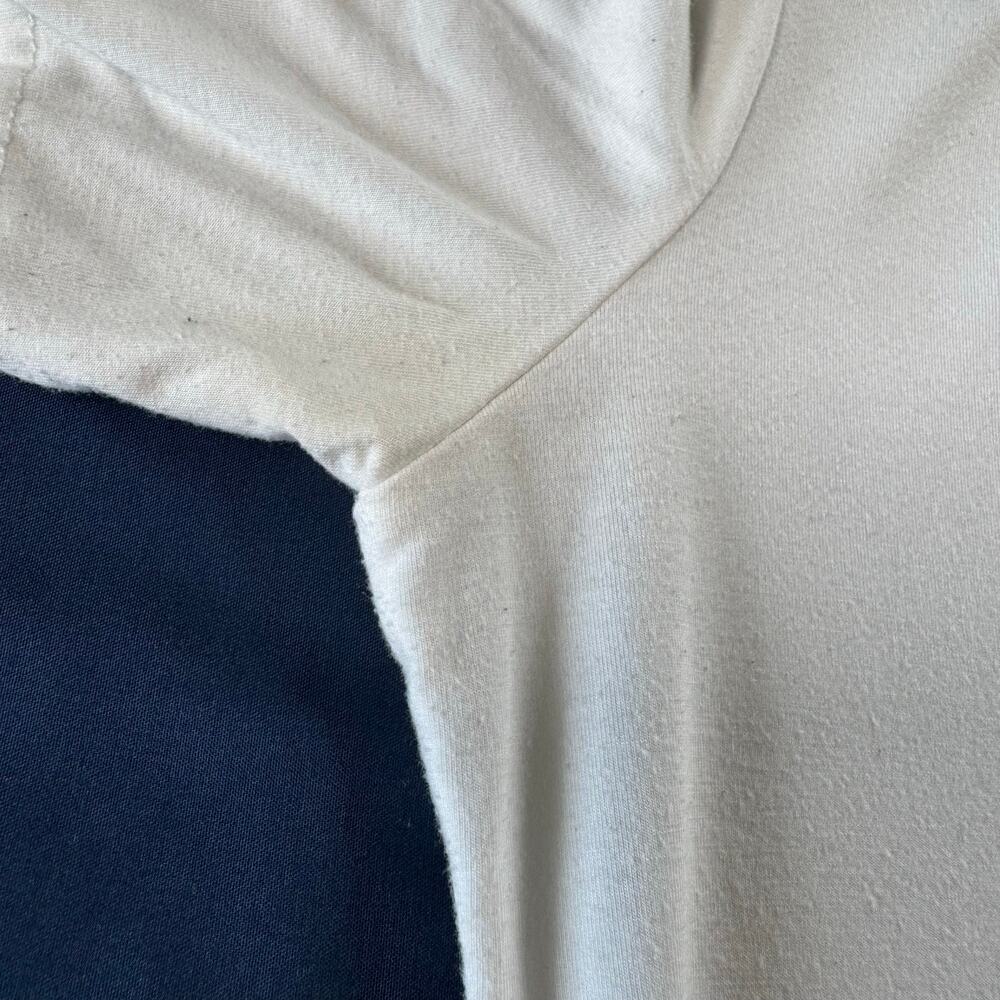 New Directions Petite White Mock Neck Puff Sleeve Top PM - Picture 5 of 10